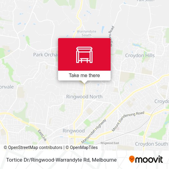 Tortice Dr / Ringwood-Warrandyte Rd map