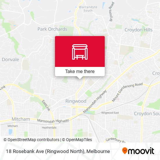 18 Rosebank Ave (Ringwood North) map