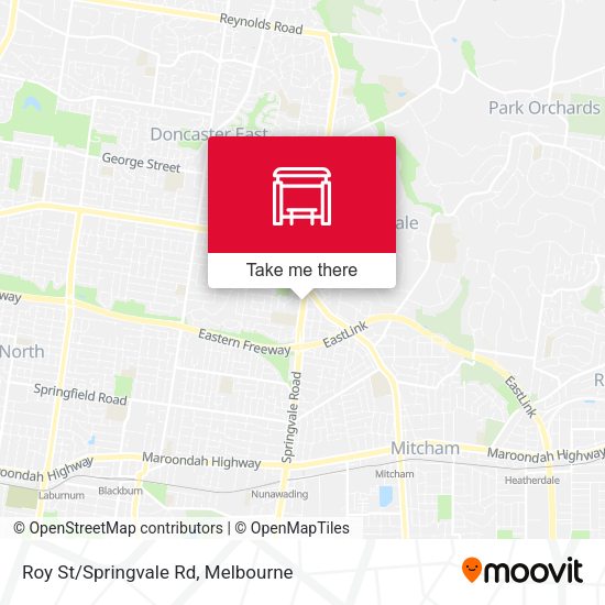 Roy St/Springvale Rd map