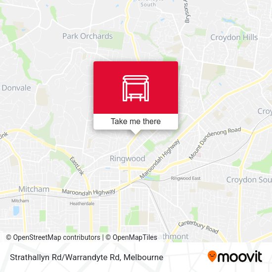 Strathallyn Rd/Warrandyte Rd map