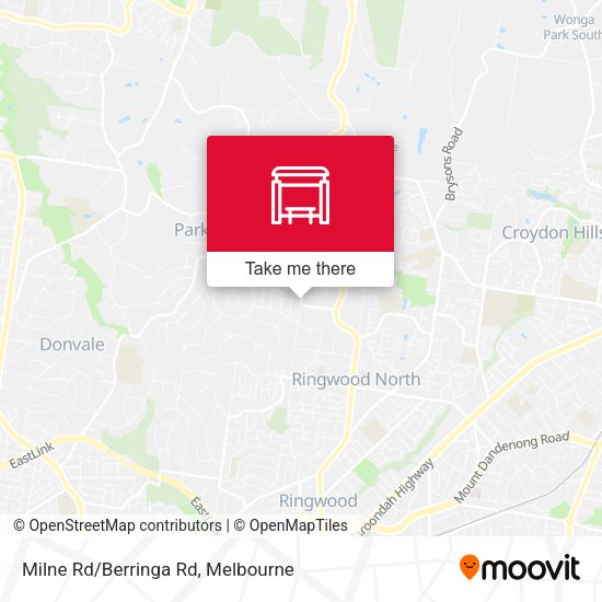 Milne Rd/Berringa Rd map