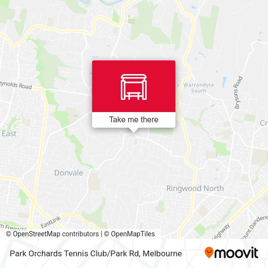 Park Orchards Tennis Club / Park Rd map