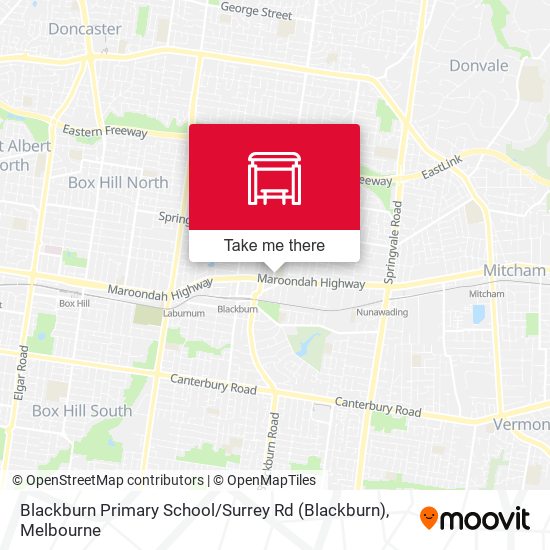 Blackburn Primary School / Surrey Rd map