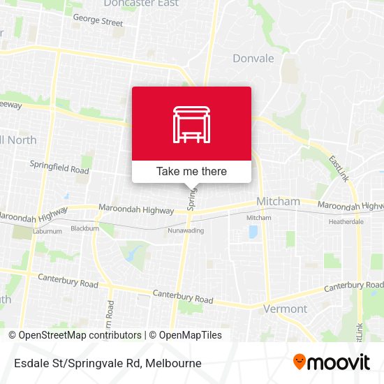 Esdale St/Springvale Rd map