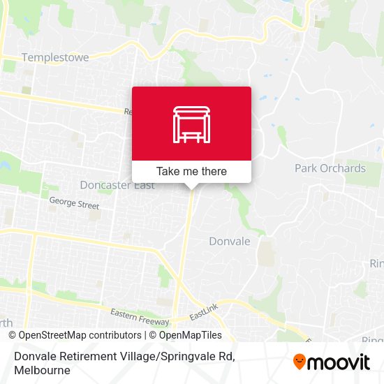 Donvale Retirement Village / Springvale Rd map