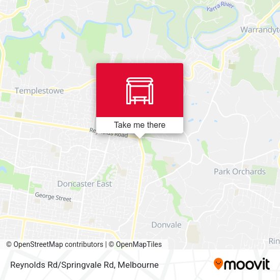 Reynolds Rd/Springvale Rd map