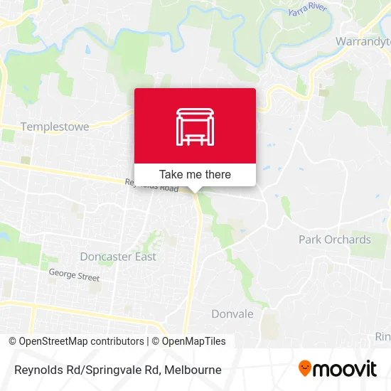 Mapa Reynolds Rd/Springvale Rd