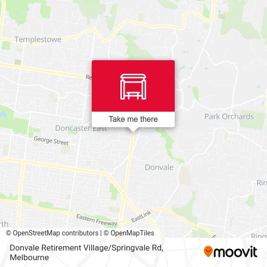 Mapa Donvale Retirement Village / Springvale Rd
