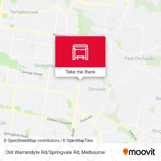 Old Warrandyte Rd / Springvale Rd map