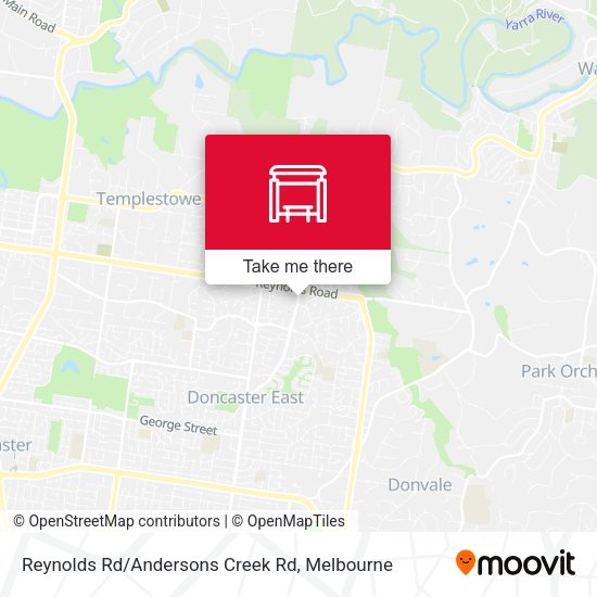Reynolds Rd/Andersons Creek Rd map