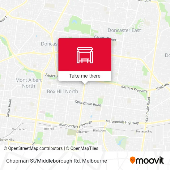 Chapman St/Middleborough Rd map