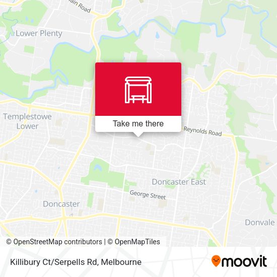 Killibury Ct/Serpells Rd map