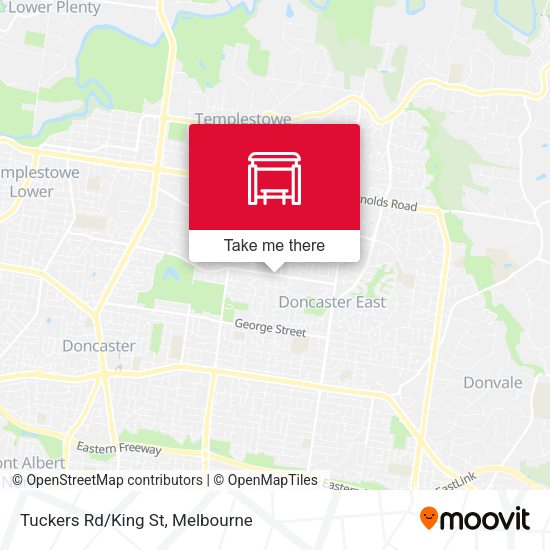 Tuckers Rd/King St map