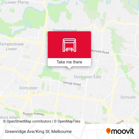 Greenridge Ave/King St map