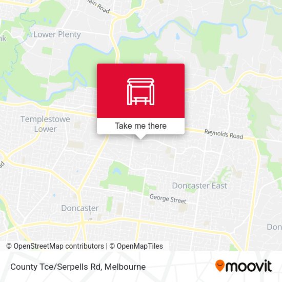 County Tce/Serpells Rd map