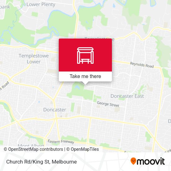 Church Rd/King St map