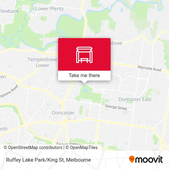 Mapa Ruffey Lake Park/King St