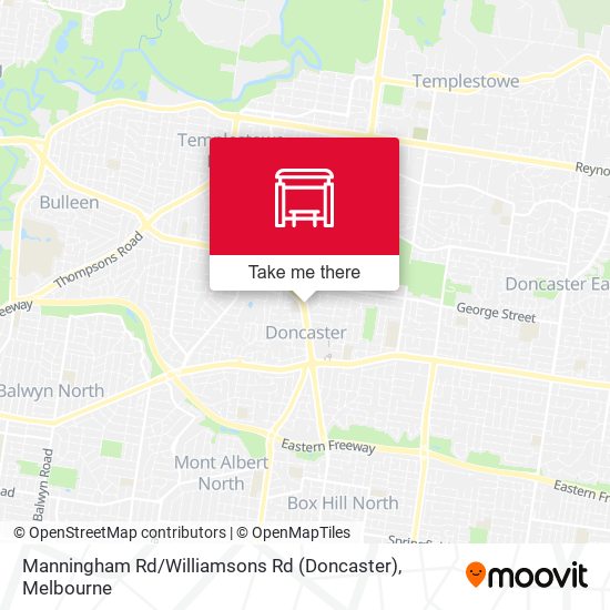 Mapa Manningham Rd / Williamsons Rd (Doncaster)