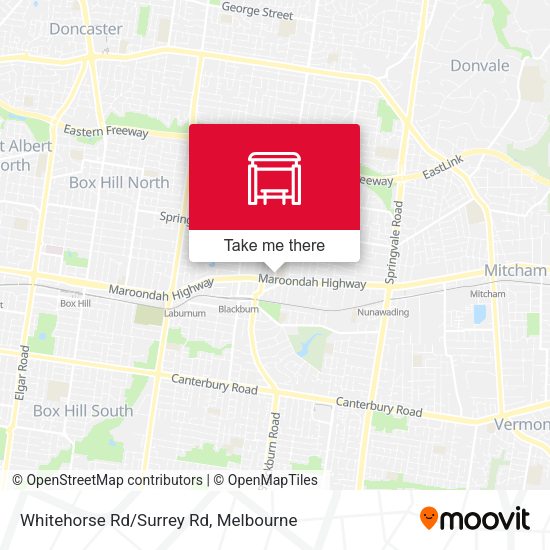 Whitehorse Rd/Surrey Rd map