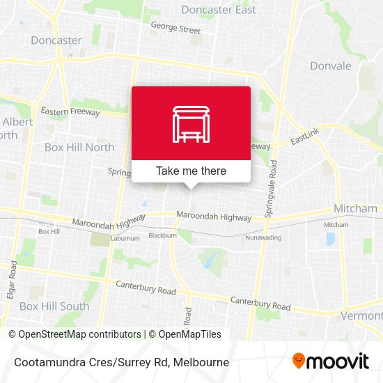 Cootamundra Cres/Surrey Rd map