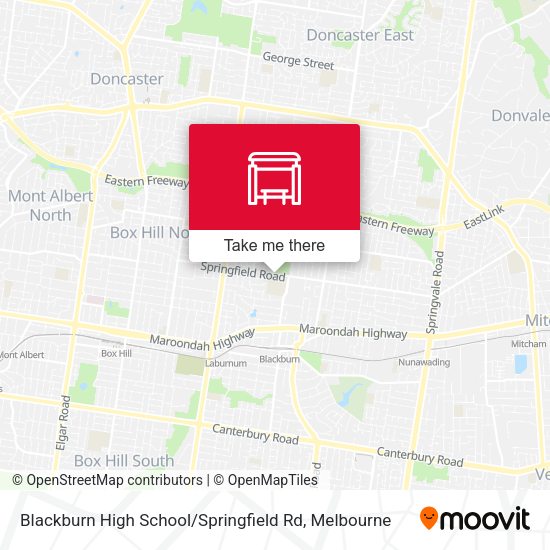 Blackburn High School / Springfield Rd map