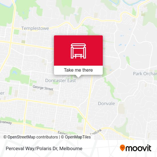 Perceval Way/Polaris Dr map
