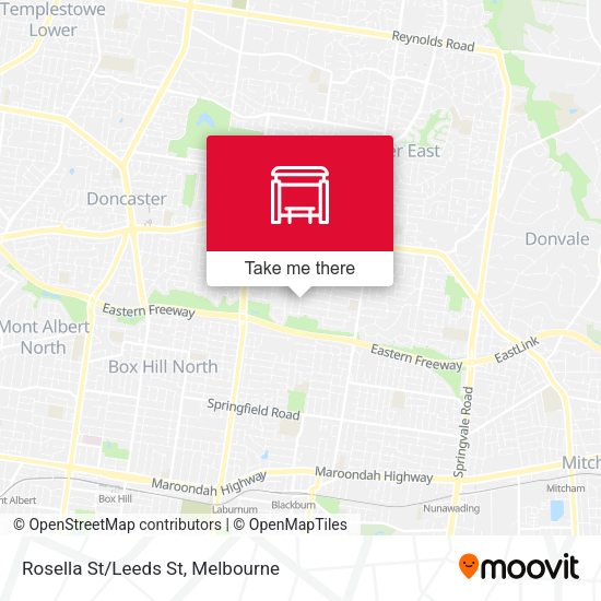 Rosella St/Leeds St map