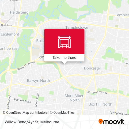 Willow Bend/Ayr St map