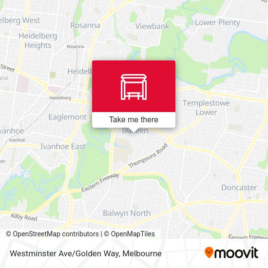 Westminster Ave/Golden Way map