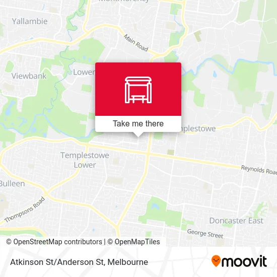 Mapa Atkinson St/Anderson St