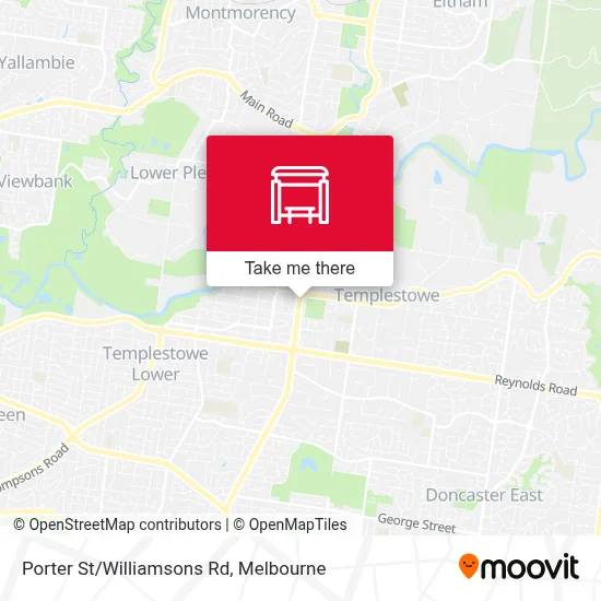 Mapa Porter St/Williamsons Rd