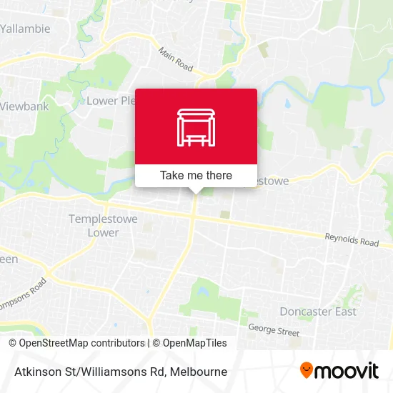 Mapa Atkinson St/Williamsons Rd