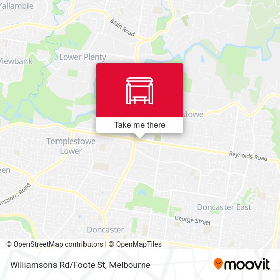 Williamsons Rd/Foote St map