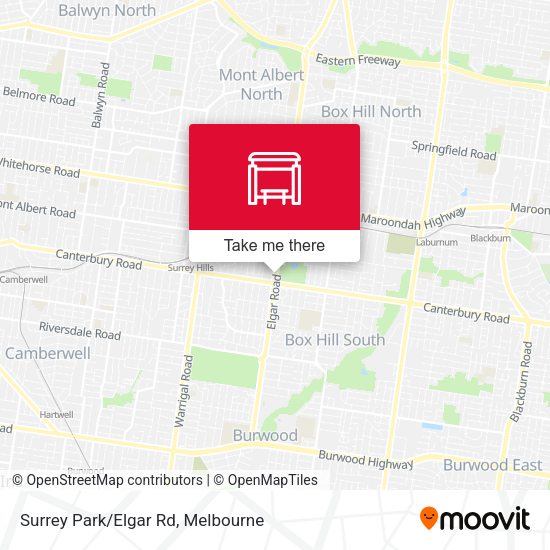 Surrey Park/Elgar Rd map