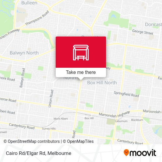 Cairo Rd/Elgar Rd map