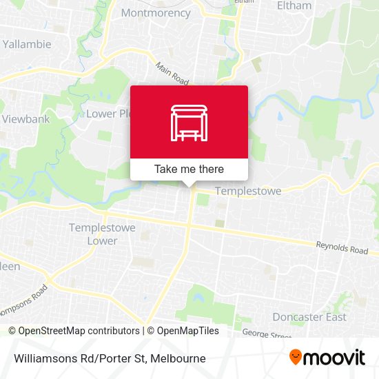Williamsons Rd/Porter St map