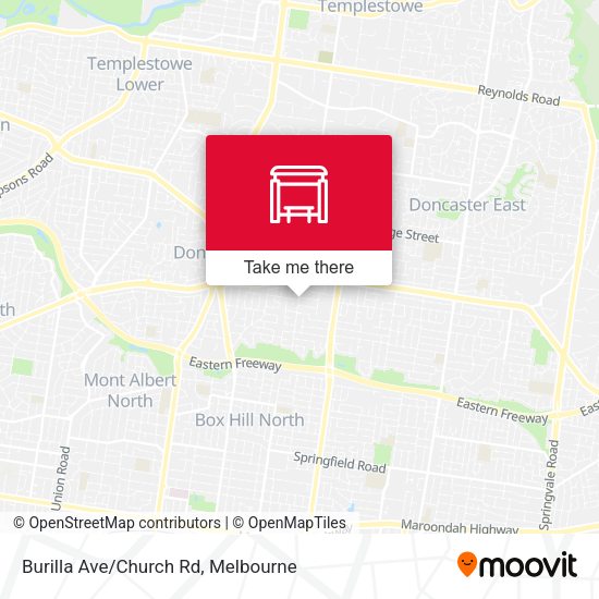 Burilla Ave/Church Rd map