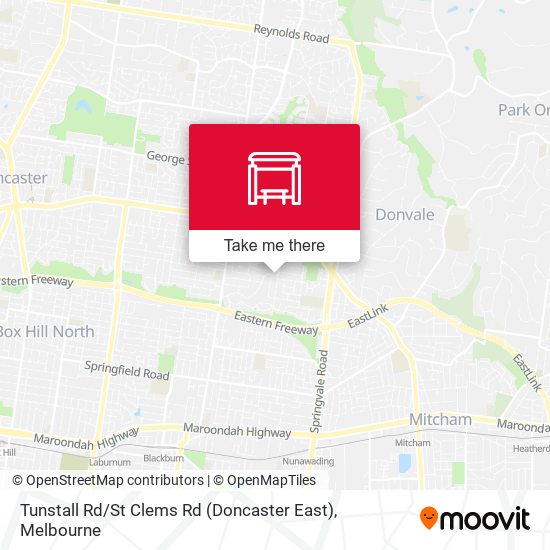 Tunstall Rd / St Clems Rd (Doncaster East) map