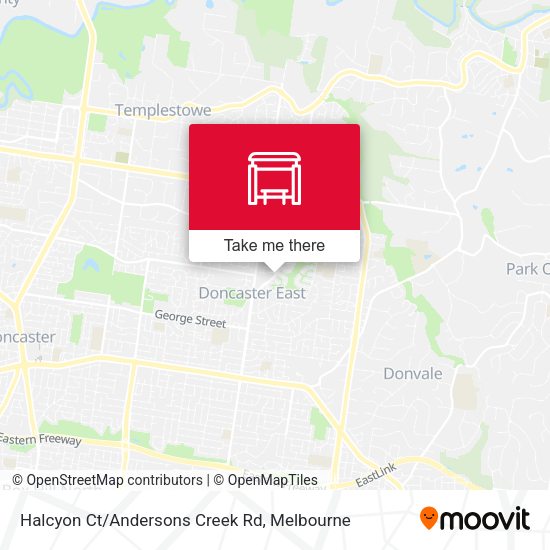 Halcyon Ct/Andersons Creek Rd map