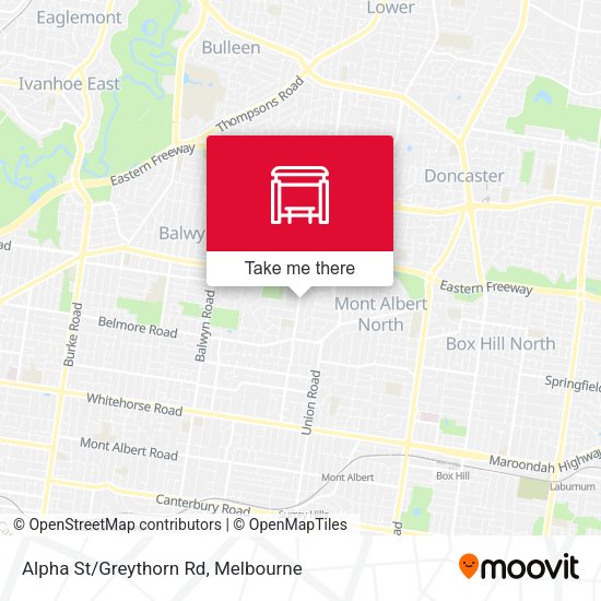 Alpha St/Greythorn Rd map