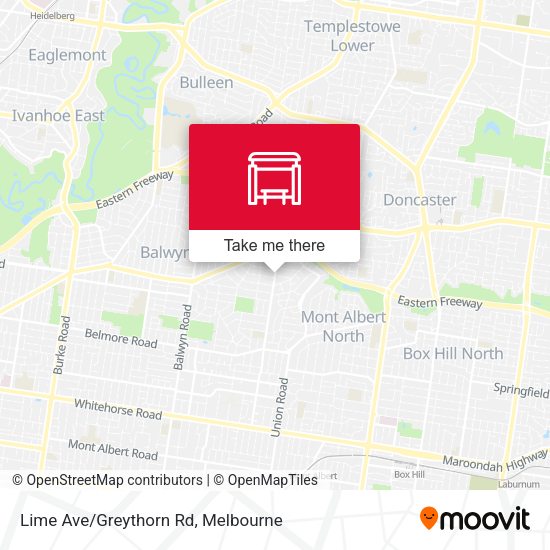 Lime Ave/Greythorn Rd map