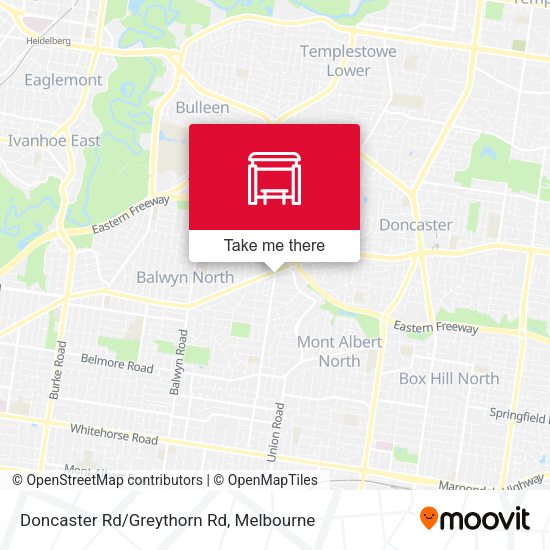 Doncaster Rd/Greythorn Rd map
