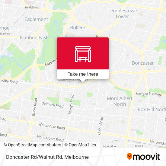 Doncaster Rd/Walnut Rd map