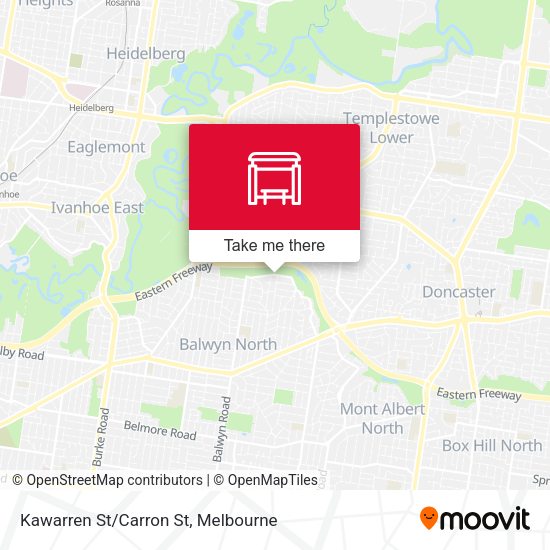Kawarren St/Carron St map