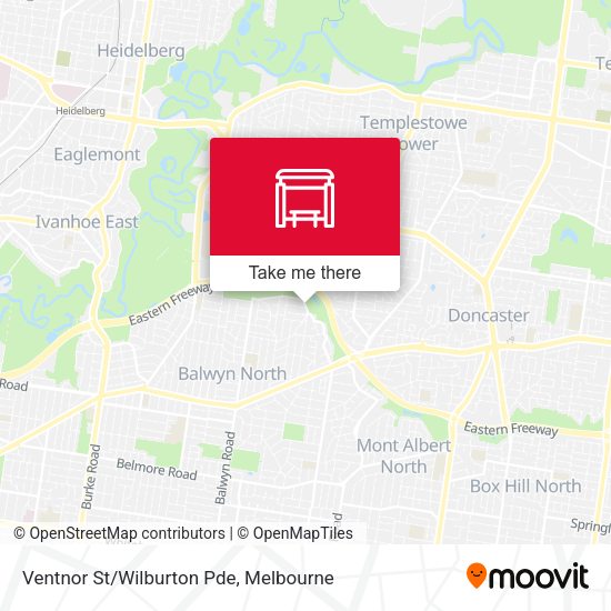 Ventnor St/Wilburton Pde map