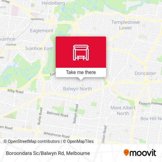 Boroondara Sc/Balwyn Rd map