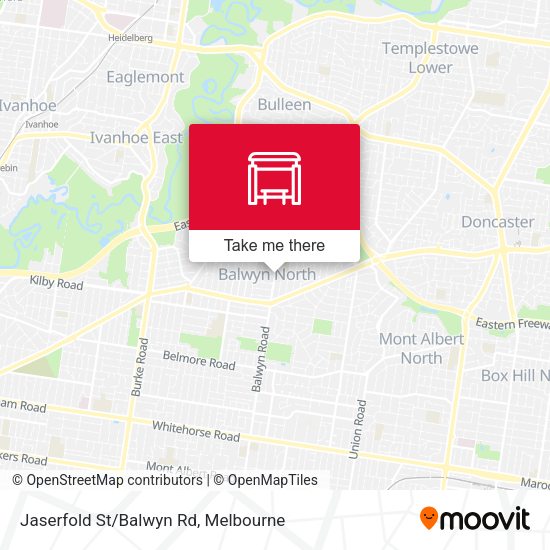 Jaserfold St/Balwyn Rd map