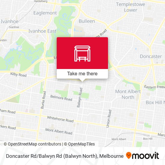 Doncaster Rd / Balwyn Rd (Balwyn North) map