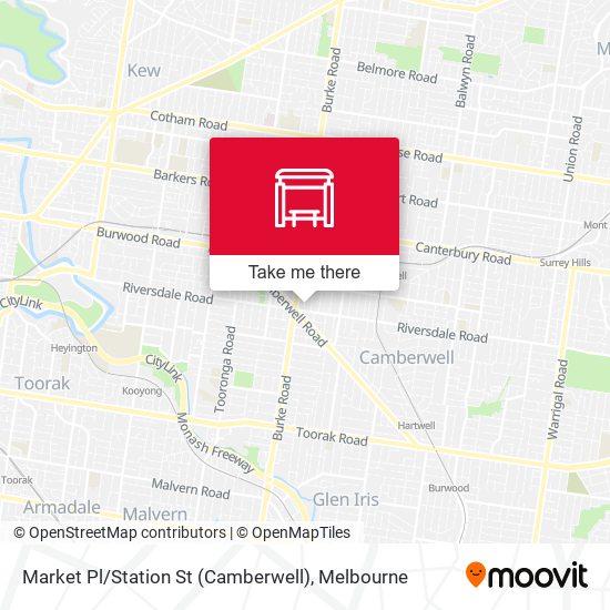 Market Pl / Station St (Camberwell) map