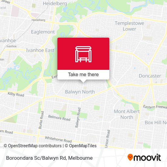 Boroondara Sc/Balwyn Rd map